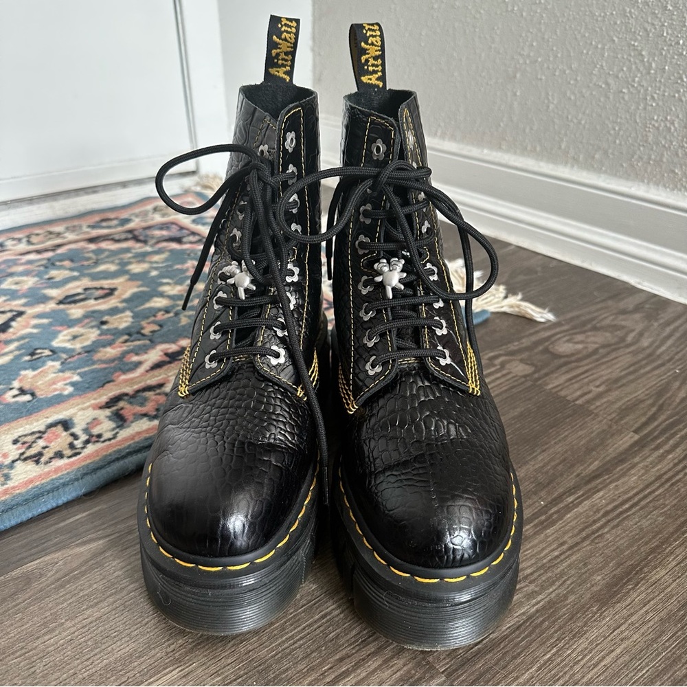 Audrick Heaven by Marc Jacobs Croc Boots Platform US size 8 / UK size 6